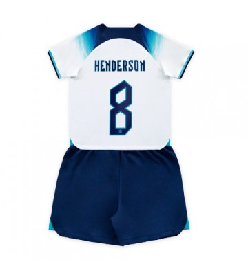 England Jordan Henderson #8 Hjemmebanesæt Børn VM 2022 Kort ærmer (+ korte bukser)
